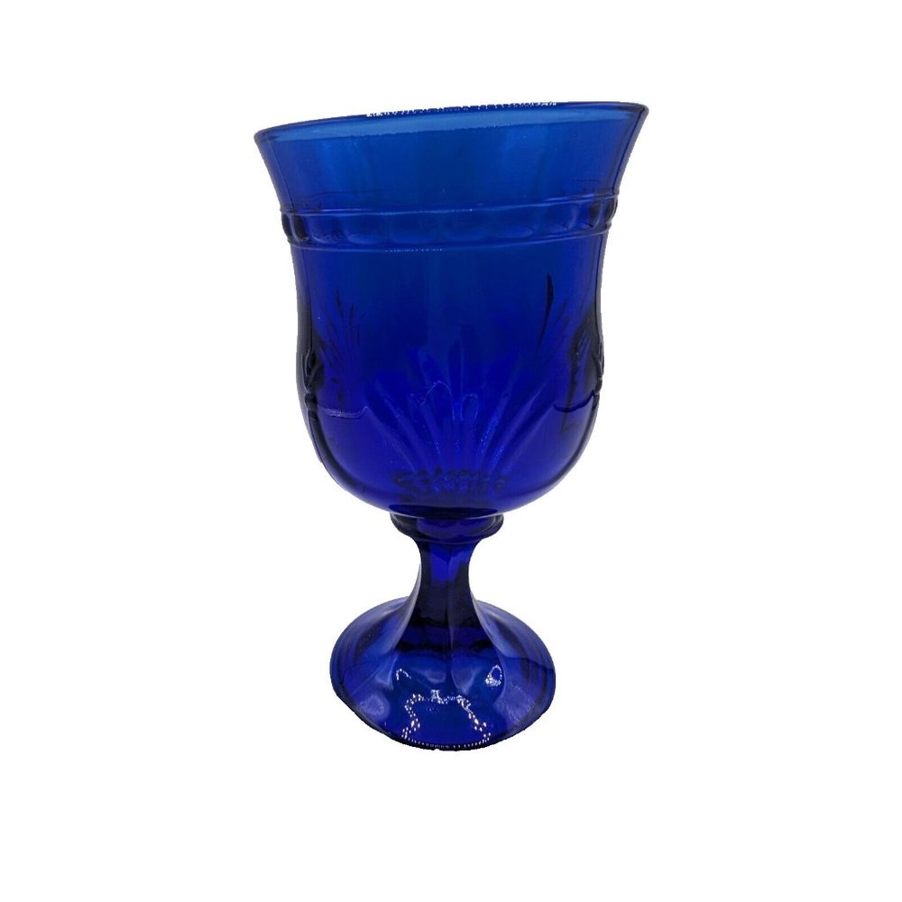 Alexandra Blue Cobalt by Toscany Water Goblet Vintage - Picture 9 of 10